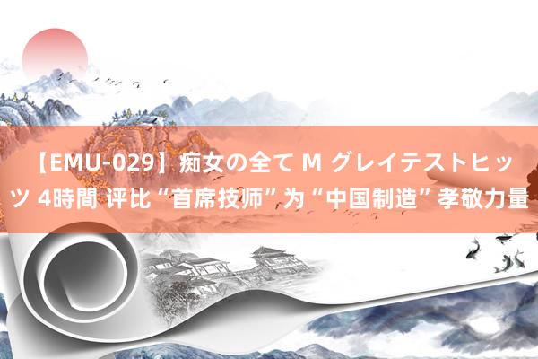 【EMU-029】痴女の全て M グレイテストヒッツ 4時間 评比“首席技师”为“中国制造”孝敬力量